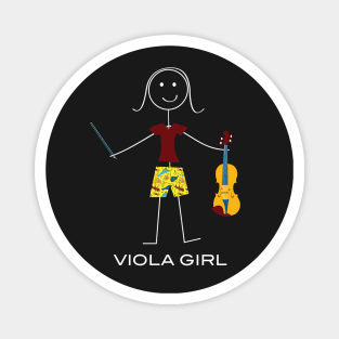 Funny Womens Viola Girl Magnet